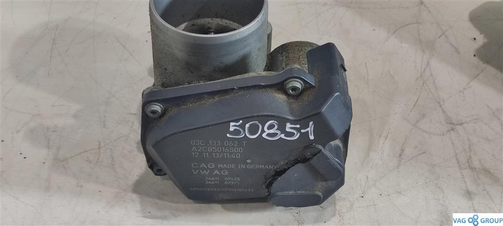 заслонка дроссельная Volkswagen Passat B6 2009, 1.4 л., TSI, бензин, седан, 03C133062C, 03C133062S, 03C133062T, CAXC, CMSA, CGGA, CMSB - фото №1
