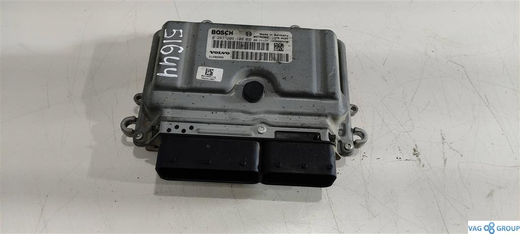 блок управления двигателем Volvo S80 2 поколение 2008, 2.5 л., бензин, седан, 0261209108, 31286086, B5254T, 13760159 - фото №1