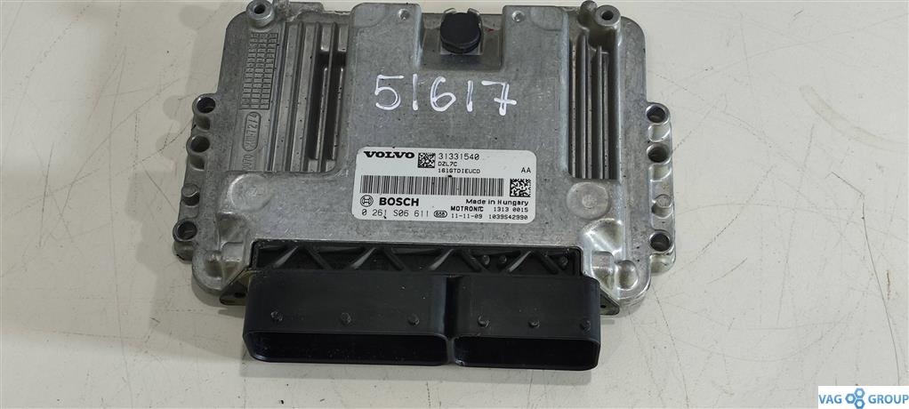 блок управления двигателем Volvo S60 2 поколение 2011, 1.6 л., бензин, седан, B4164T, 31331540, 0261S06611 - фото №1