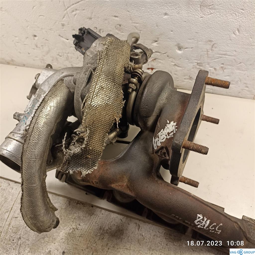 турбина Volkswagen Passat B6 2006, 2.0 л., бензин, седан, 06F145701E, 06F145701C, 06F145701H, 06F145701F, BPY, AXX, BWA, 06F145701D, 06F145701G - фото №1