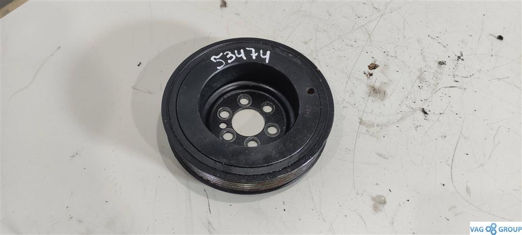 шкив коленвала Volkswagen Jetta 5 поколение 2006, 2.0 л., бензин, седан, 06F105243H, BWA, 06F105243J - фото №1