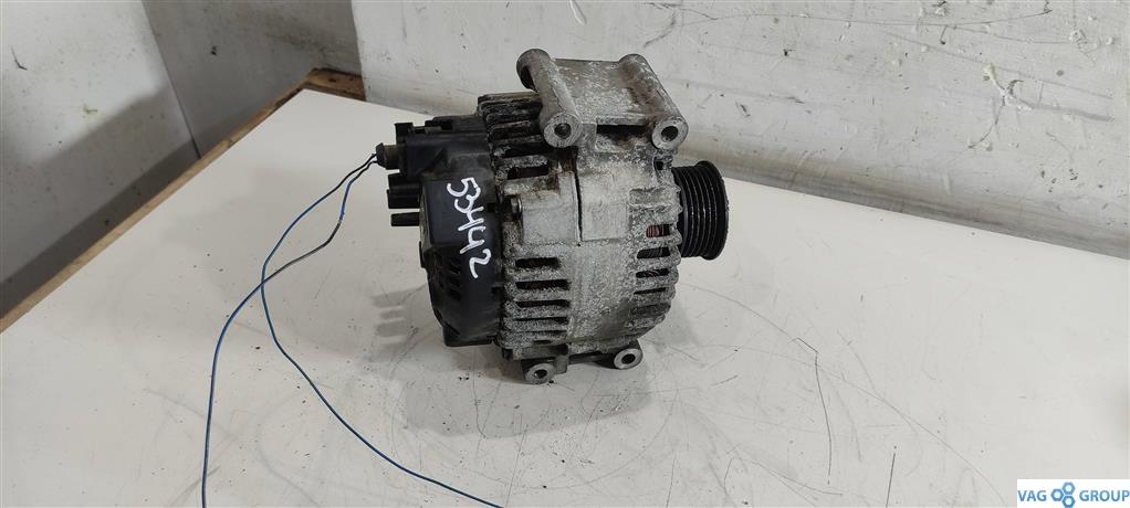 генератор Audi A4 B7 2006, 1.8 л., бензин, седан, AWT, AWM, 06B903016Q, ALT, ATW, ANB, APU, AEB, 06B903016AC, BFB, 06D903016, ALZ, ARK, 06D903016X - фото №1