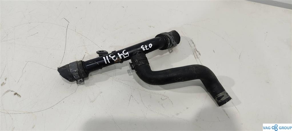 патрубок (трубопровод, шланг) Volkswagen Passat B6 2009, 2.0 л., TFSI, бензин, седан, 06J121085B, CBFA, . - фото №1