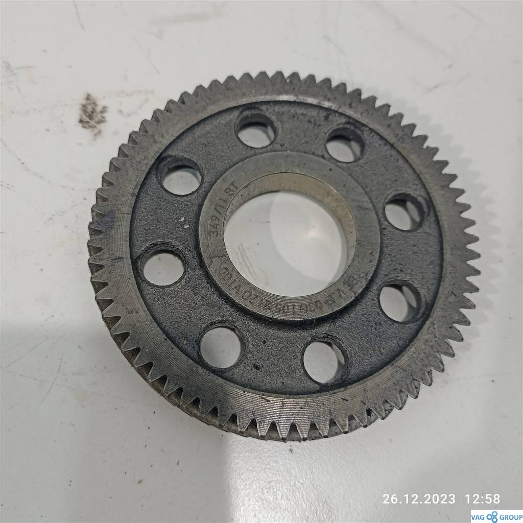 шестерня (звездочка) коленвала Volkswagen Passat B6 2007, 2.0 л., TDi, 03G105212D, CAH, CSH, BMM, CBB, CFF, CFG, CLL, BHW, CGL, CMG, 03G105212A, 03G105212C, CFC - фото №1