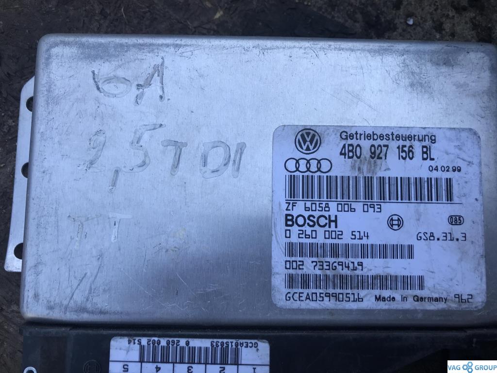 блок управления АКПП Audi A6 4B/C5 2000, 2.5 л., TDi, дизель, седан, 4B0927156BL, 4B0927156B, . - фото №1