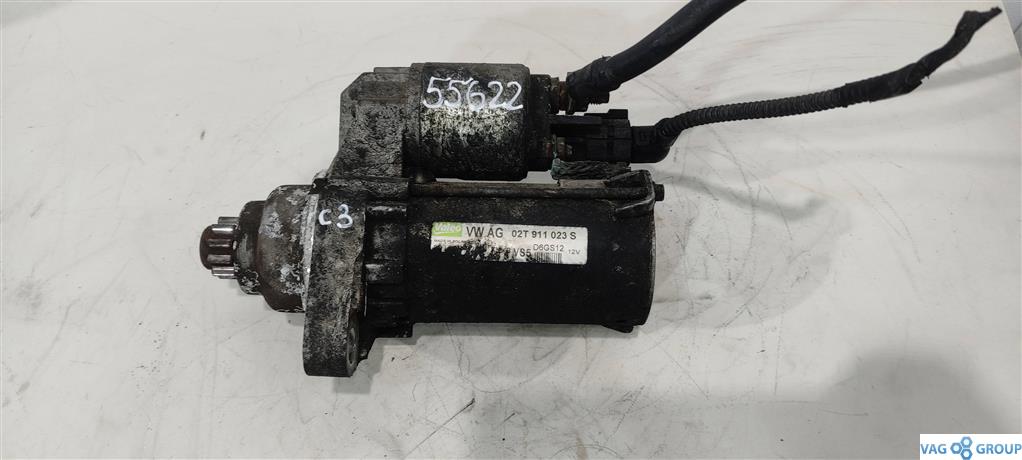 стартер Volkswagen Golf 5 поколение 2006, 1.6 л., FSI, бензин, хетчбэк 5 дв., 02T911023R, BLP, BAG, 02T911023S, BLF, 02T911024N, . - фото №1