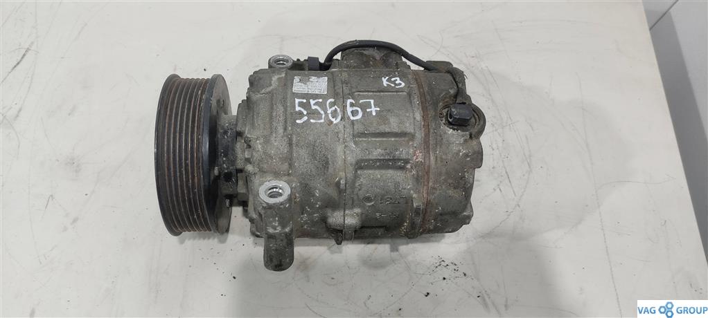 компрессор кондиционера Volkswagen Touareg 1 поколение 2006, 3.6 л., бензин, внедорожник 5 дв., BHK, 7L6820803S, 7L6820803G, 7L0820803E, 7L0820803M, 7L6820803H, 7L6820803L, 7L6820803P, 7L6820803R - фото №1
