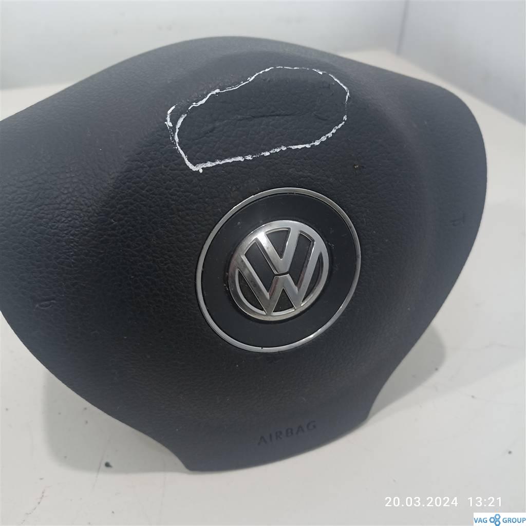 подушка безопасности водителя Volkswagen Sharan 2 поколение 2012, 7N0880201L, . - фото №1