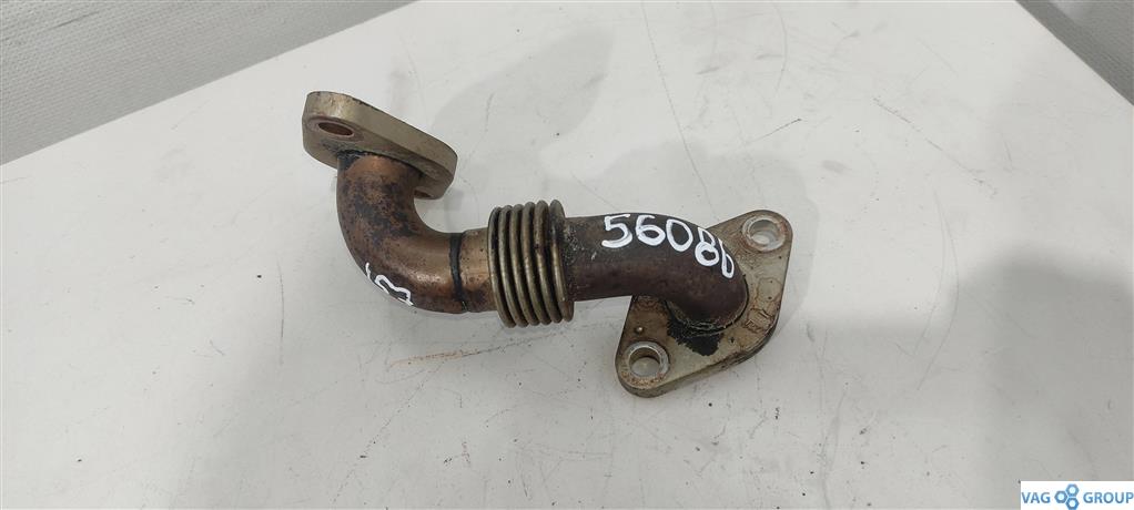 трубка системы рециркуляции EGR Volkswagen Passat B6 2009, 2.0 л., TDi, дизель, седан, BKD, 03G131521T, BKP, AZV, BMA, BVE, BWV, BEE, . - фото №1