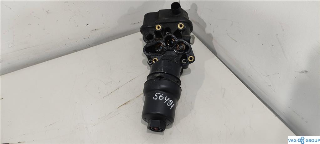 корпус масляного фильтра Volkswagen Passat B6 2006, 2.0 л., TFSI, бензин, седан, 06F115397F, BPG, BPY, BPJ, BWE, 06F115397J, 06F115397H, AXX, BWA, BWT, BGB, BUL, BYK, BYD - фото №1