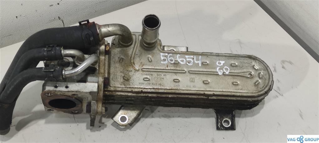 охладитель EGR / Радиатор EGR Volkswagen Golf 5 поколение 2007, 1.9 л., TDi, дизель, хетчбэк 5 дв., 038131513D, 038131513AD, BKC, BXE, BRU, BXF, AXR, 038131512H - фото №1