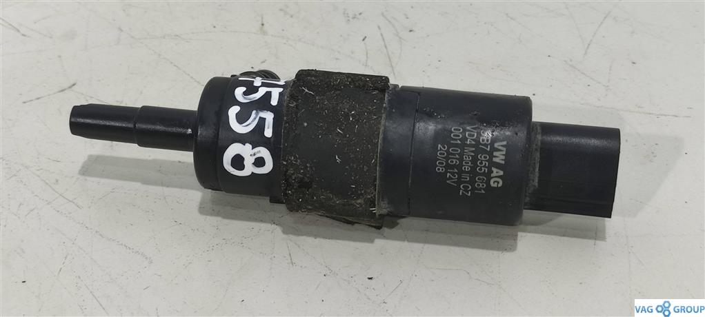 насос (моторчик) омывателя стекла Volkswagen Touareg 1 поколение 2005, бензин, 3B7955681, 3B0955681, 1J0955681, . - фото №1