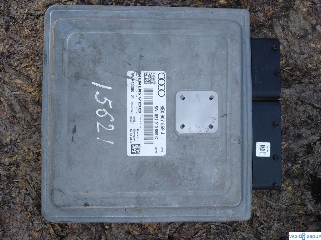 блок управления двигателем Audi A4 B7 2006, 3.2 л., FSI, бензин, седан, 8E1910559C, BKH, 8E1910559CX - фото №1