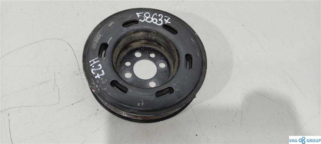 шкив коленвала Audi A6 4B/C5 2000, 1.8 л., бензин, седан, AWT, ALT, 06B105243F, 06A105243E, 06B105243E - фото №1