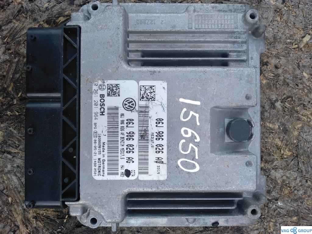 блок управления двигателем Volkswagen Passat B6 2009, 2.0 л., TFSI, бензин, седан, 06J906026AG, CCTA, . - фото №1