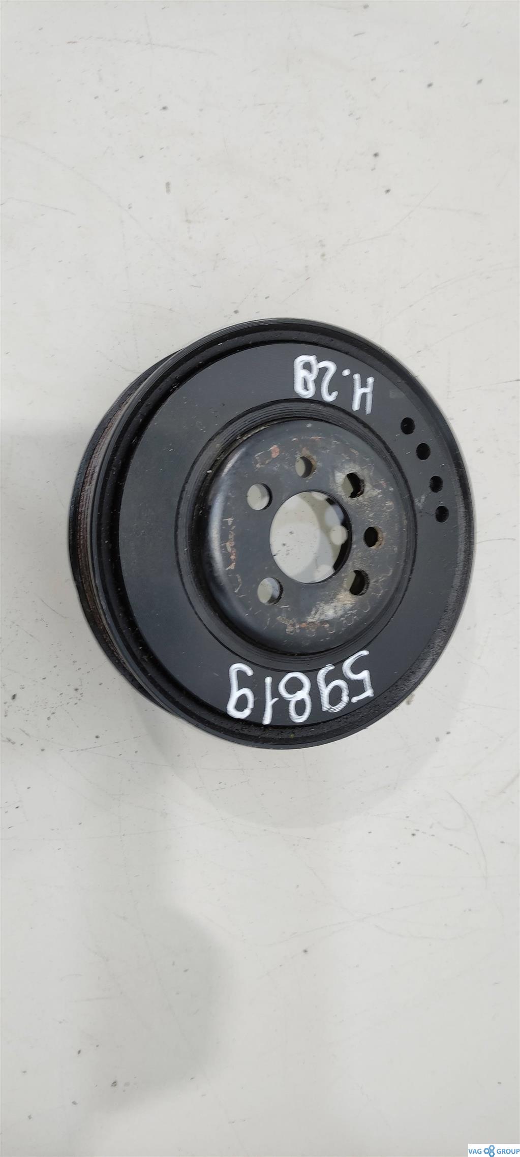 шкив коленвала Audi A6 4B/C5 2000, 1.8 л., бензин, седан, AWT, ALT, 06B105243F, 06A105243E, 06B105243E - фото №1