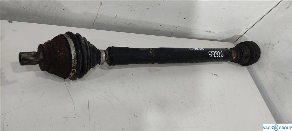 полуось передняя правая (приводной вал, ШРУС) Volkswagen Passat B6 2007, 2.0 л., TDi, дизель, седан, 1K0407272KJ, BPY, BLX, BXE, BLS, AXX, BMM, BWA, AZV, CFFA, CFFB, CCTA, BXF., CDAA, CCZB, BXJ, 1K0407272RL, 1K0407272TK, 5Q0407272DQ, CDLG, BKV - фото №1