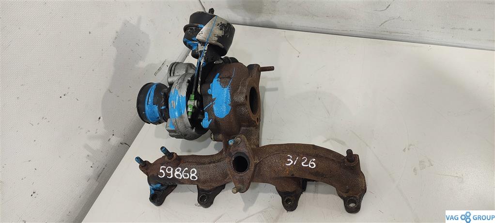 турбина Volkswagen Golf 4 поколение 2001, 1.9 л., TDi, дизель, хетчбэк 5 дв., 038253010H, AXR, BLT, 038253010HX - фото №1