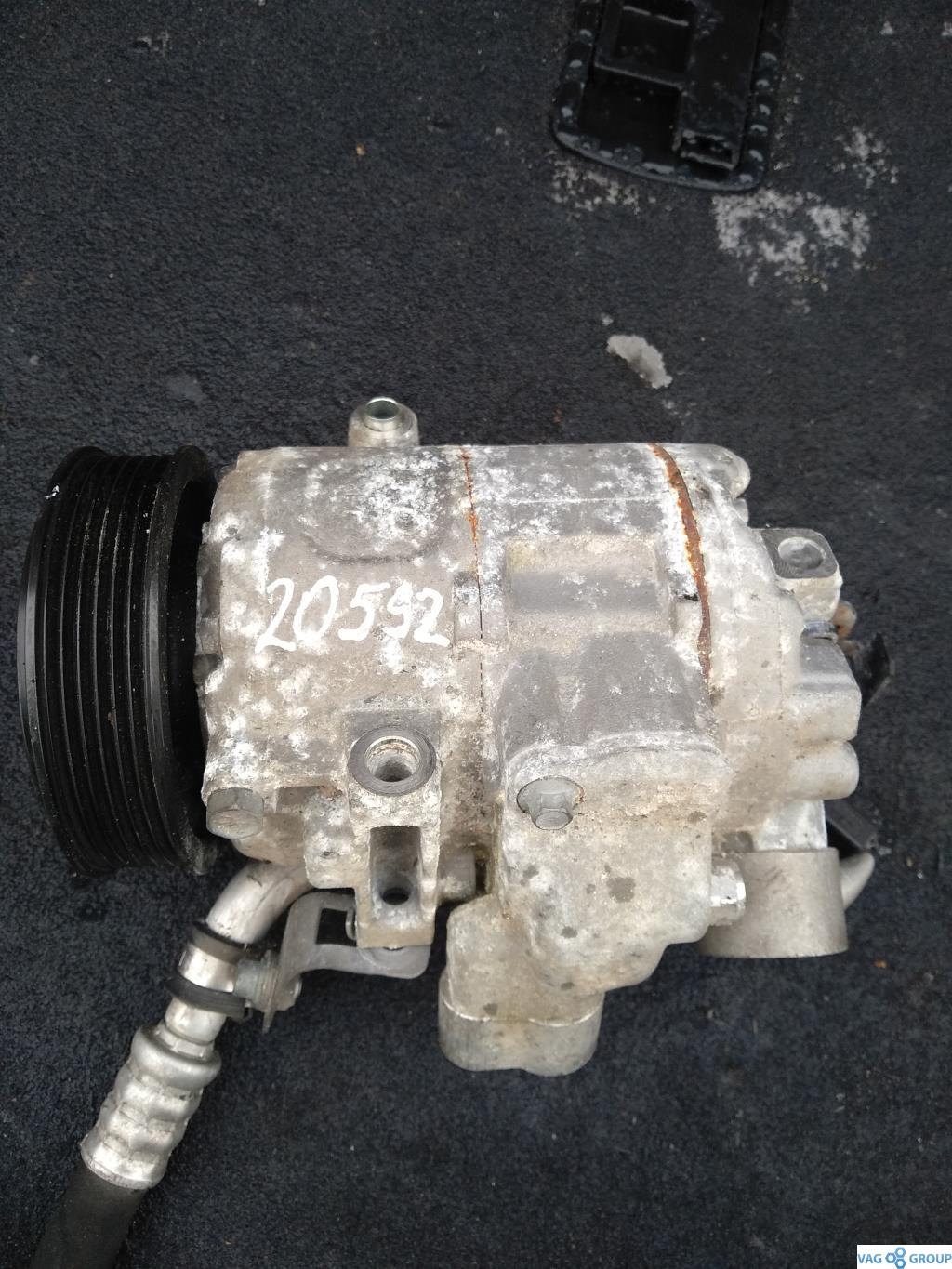 компрессор кондиционера Skoda Fabia 2 поколение (5J) 2007, 1.9 л., TDi, дизель, хетчбэк 5 дв., 6Q0820803J, ATD, 6Q0820808F, BUD, BTS, 6Q0820808D, BNM, 6Q0820808B, BSW, AXR, BLT, ASY, ASZ, BMT, AXU, BKR, BJX, BBU, BBZ, BNV, 6Q0820803P, 6Q0820808, BRY - фото №1