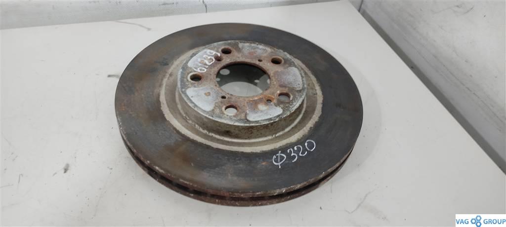 диск тормозной передний Acura TL 4 поколение 2010, 3.5 л., бензин, седан, J35Z6, . - фото №1