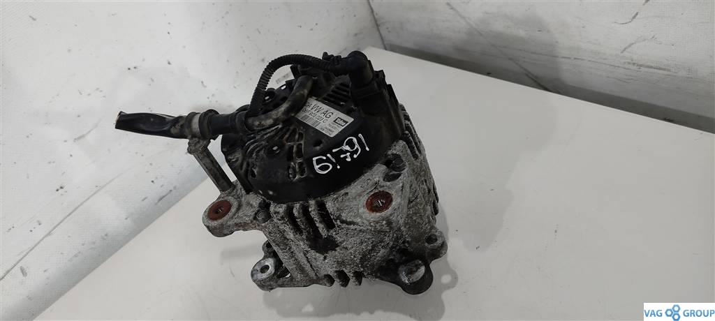 генератор Audi A4 B7 2006, 2.0 л., TDi, дизель, седан, 06F903023C, BRD, CAH, 06F903023F, 06F903023J, BKE, CFF, CFG, BLB, BNA, BRF, BRB, 0124525066, 06F903023A, 1986A00902, 97480074, 0124525091, 0124525539, 0986045340 - фото №1