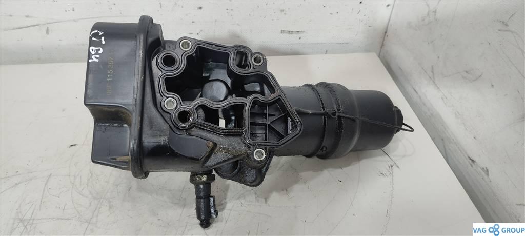 корпус масляного фильтра Volkswagen Passat B6 2006, 2.0 л., TFSI, бензин, седан, 06F115397F, BPG, BPY, BPJ, BWE, 06F115397J, 06F115397H, AXX, BWA, BWT, BGB, BUL, BYK, BYD - фото №1