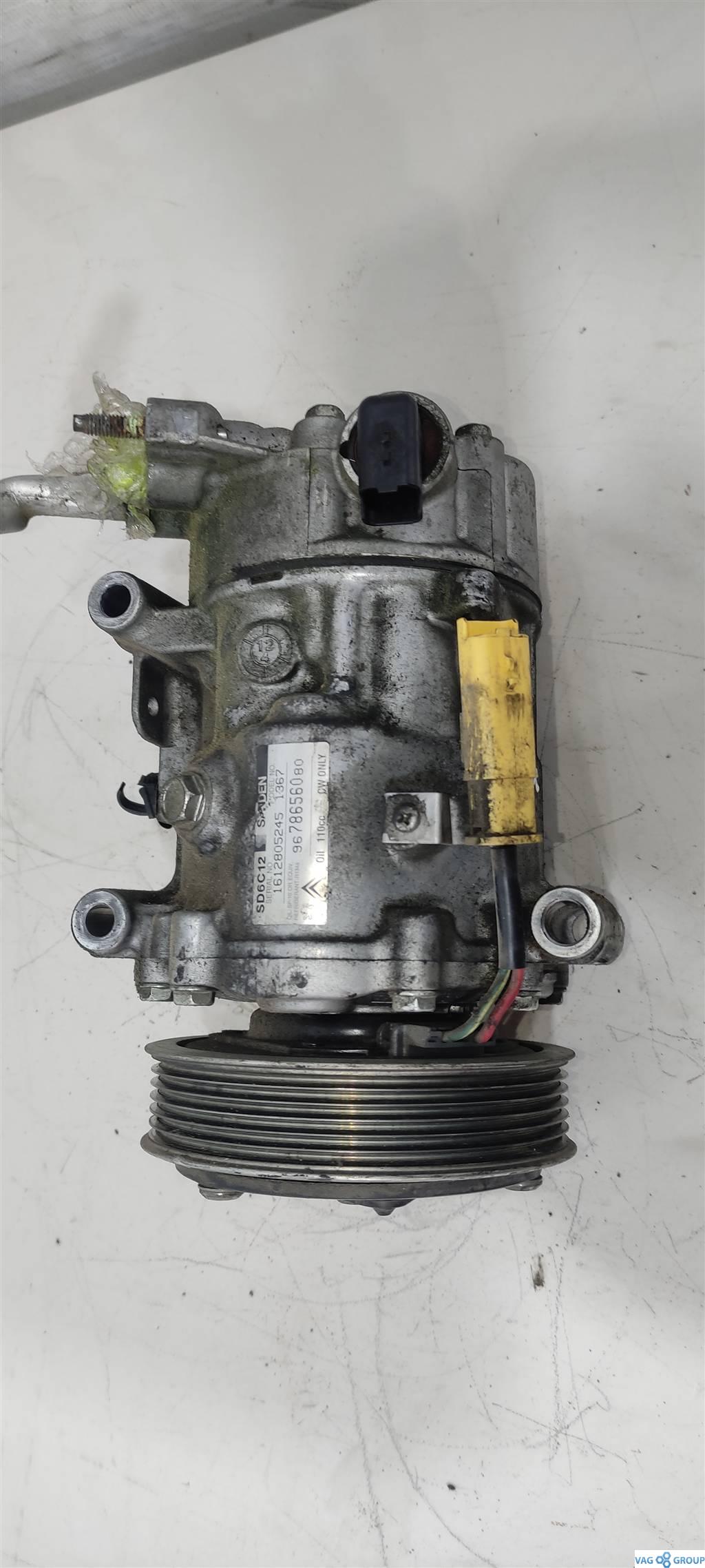 компрессор кондиционера Citroen C4 Picasso 1 поколение 2010, 1.6 л., бензин, минивэн, 9678656080, EP65F0, . - фото №1