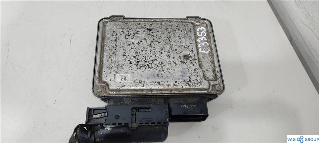 блок управления двигателем Volkswagen Sharan 2 поколение 2012, 1.4 л., TSI, бензин, минивэн, CAV, CTH, ., 03C906027CH - фото №1