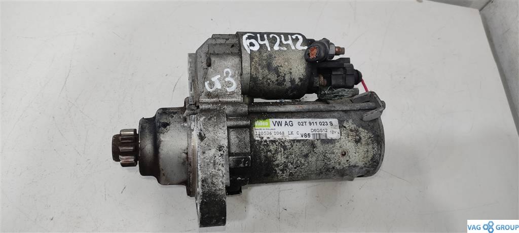 стартер Volkswagen Golf 5 поколение 2006, 1.6 л., FSI, бензин, хетчбэк 5 дв., 02T911023R, BLP, BAG, 02T911023S, BLF, 02T911024N, CFN - фото №1