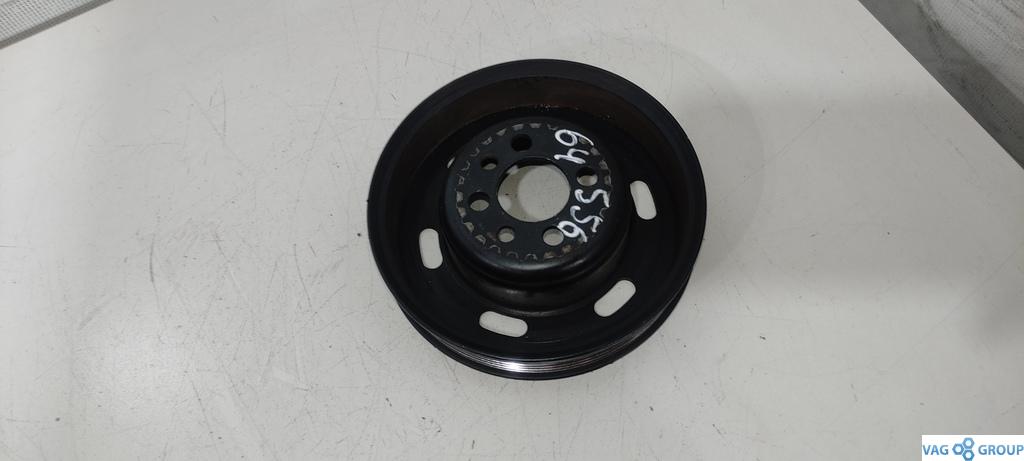 шкив коленвала Volkswagen Passat B6 2007, 1.6 л., бензин, седан, AVU, BSE, 06A105255F, BSF, AEH, AKL, APF, AZJ, AWU, BGU, BFQ, BEV, CCS, BER, BHP, BFS, AUR, ., AYD, AWH, CHG, CMX, BCD - фото №1