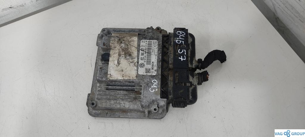 блок управления двигателем Volkswagen Golf 6 поколение 2011, 1.4 л., TSI, бензин, хетчбэк 5 дв., CAV, CTH, ., 03C906027CT - фото №1