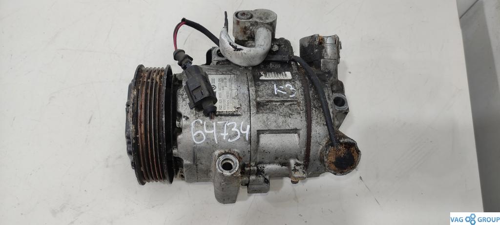 компрессор кондиционера Volkswagen Polo 4 поколение 2003, 1.2 л., бензин, хетчбэк 5 дв., 6Q0820803G, BME, AZQ, . - фото №1