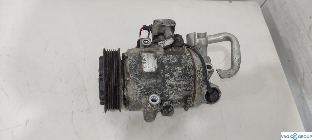компрессор кондиционера Volkswagen Polo 4 поколение 2003, 1.2 л., бензин, хетчбэк 5 дв., 6Q0820803G, BME, AZQ, . - фото №1