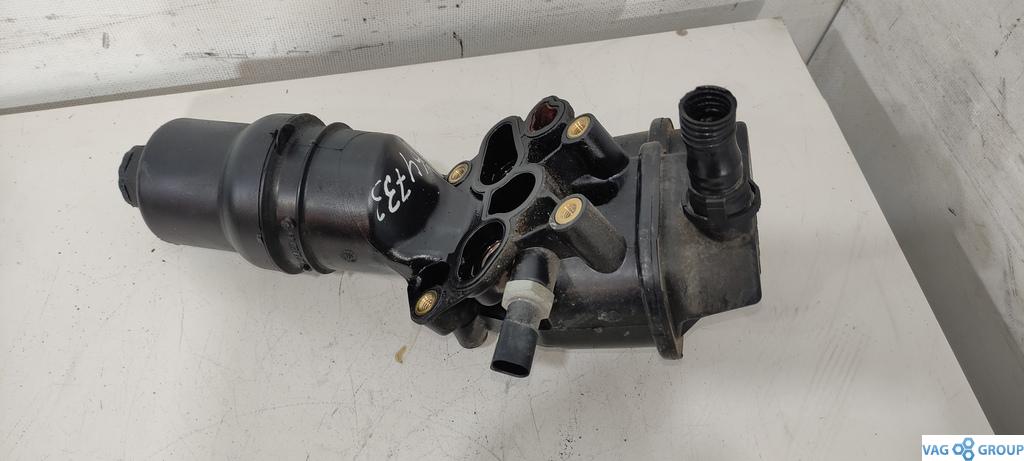 корпус масляного фильтра Volkswagen Passat B6 2006, 2.0 л., TFSI, бензин, седан, 06F115397F, BPG, BPY, BPJ, BWE, 06F115397J, 06F115397H, AXX, BWA, BWT, BGB, BUL, BYK, BYD - фото №1