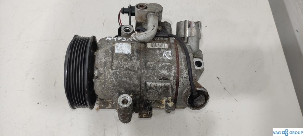 компрессор кондиционера Volkswagen Polo 4 поколение 2003, 1.2 л., бензин, хетчбэк 5 дв., BME, AZQ, 6Q0820803K, 6Q0820808C, 6Q0820803Q, 6Q0820808A, 6Q0820808E, 6Q0820808G, 6R0820803D, 6R0820803F, . - фото №1