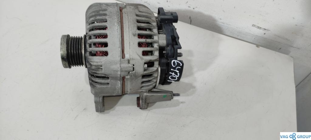 генератор Volkswagen Passat B6 2007, 1.4 л., TSI, бензин, универсал, 03C903023A, BLG, BMY, BTS, CTHD, CAVD, CNWA, CTKA, CAXA, ., CAVG, CTJA - фото №1