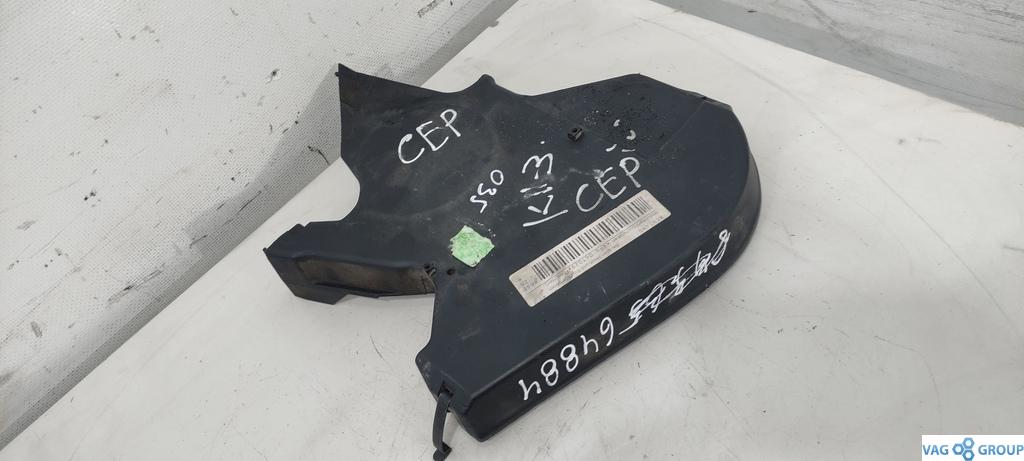 защита (кожух) ремня ГРМ Audi A3 8L 1999, 1.8 л., бензин, хетчбэк 5 дв., 06A109108K, 06A109108C, AWT, AJP, AUM, AGU, 06A109108E, AUQ, AGN, ARZ, AJQ, APP, AQA, APY, AUL, APG, ARH, AQE, . - фото №1