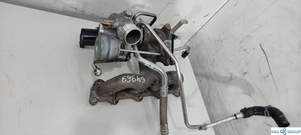 турбина Volkswagen Jetta 6 поколение 2012, 1.4 л., TSI, бензин, седан, BLG, BMY, CDG, CAV, CTH, BWK, 03C145701T, 03C145701B, 03C145701K, 03C145702P, 03C145702B, CKM, 03C145703A - фото №1