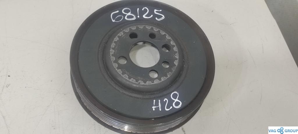 шкив коленвала Audi A6 4B/C5 2000, 1.8 л., бензин, седан, AWT, ALT, 06B105243F, 06A105243E, 06B105243E - фото №1