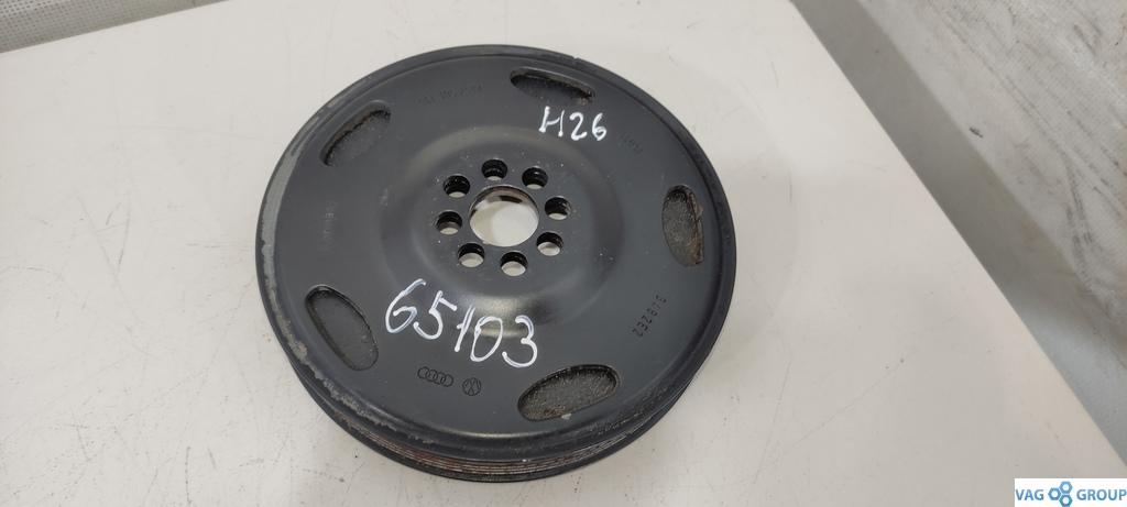 шкив коленвала Audi A6 4F/C6 2006, 3.2 л., бензин, седан, AUK, BDW, 06E105251C, CAL, BKH, BYU, BDX, . - фото №1