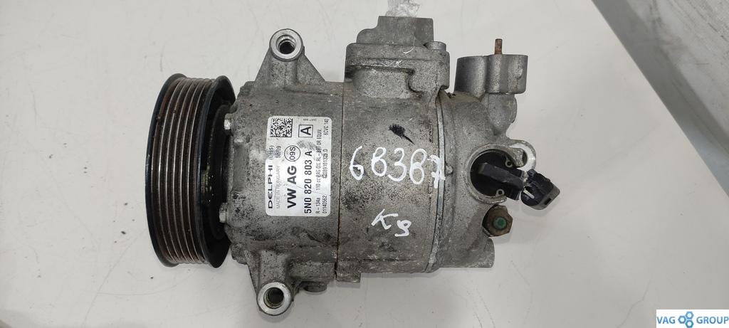 компрессор кондиционера Volkswagen Passat B7 2013, 2.0 л., TDi, дизель, седан - фото №1