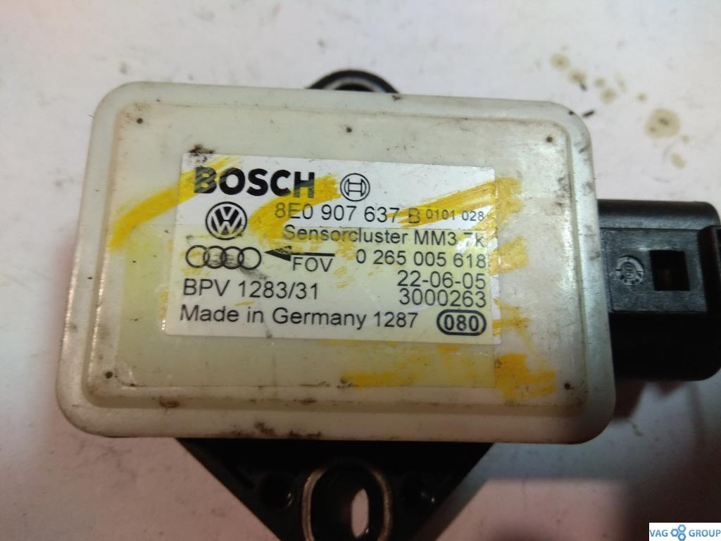 датчик ускорения Audi A6 4F/C6 2006, 3.2 л., бензин, седан, 8E0907637A, 8E0907637B, . - фото №1