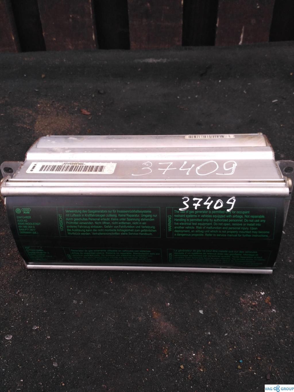 подушка безопасности пассажира Audi A6 4B/C5 2000, 1.8 л., бензин, седан, 4B1880204G, . - фото №1