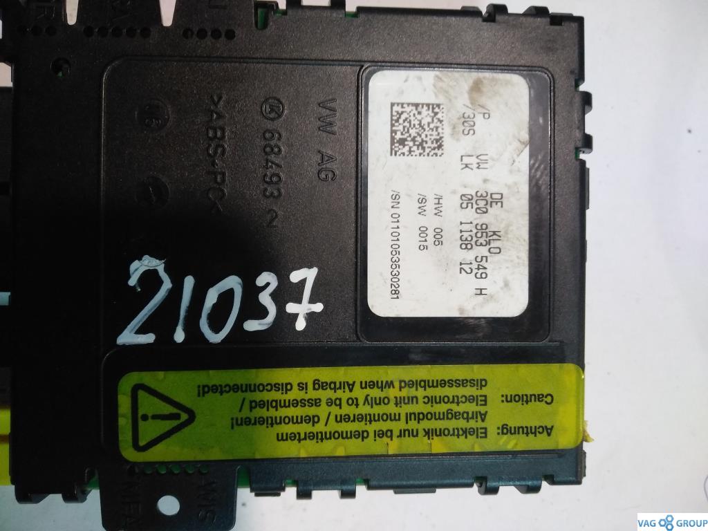 блок управления коммутационным центром Volkswagen Passat B6 2007, 2.0 л., бензин, седан, 3C0953549H, . - фото №1