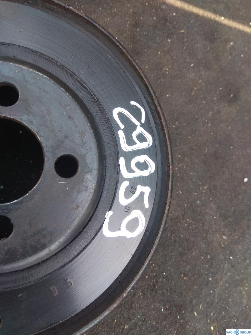 шкив коленвала Audi A6 4B/C5 1999, 1.8 л., бензин, седан, 06B105243D, AJP, ARH, AQE, . - фото №1