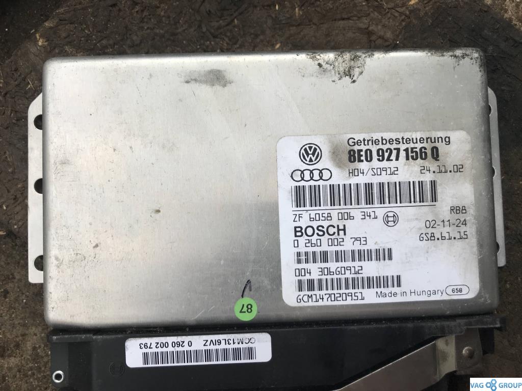 блок управления АКПП Audi A4 B6 2003, 3.0 л., бензин, седан, 8E0927156Q, . - фото №1