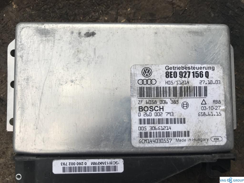блок управления АКПП Audi A4 B6 2003, 3.0 л., бензин, седан, 8E0927156Q, . - фото №1