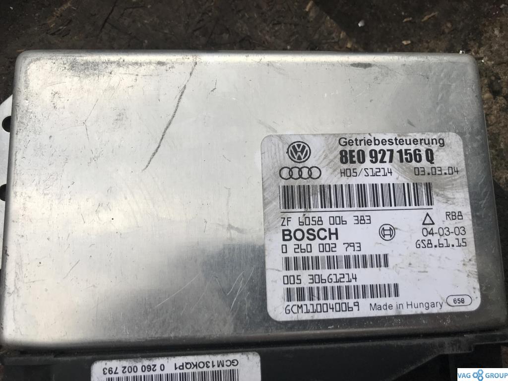 блок управления АКПП Audi A4 B6 2003, 3.0 л., бензин, седан, 8E0927156Q, . - фото №1