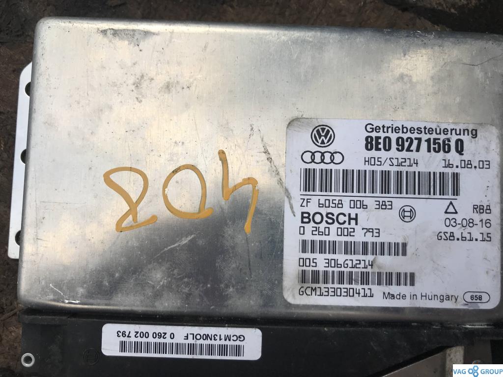 блок управления АКПП Audi A4 B6 2003, 3.0 л., бензин, седан, 8E0927156Q, . - фото №1