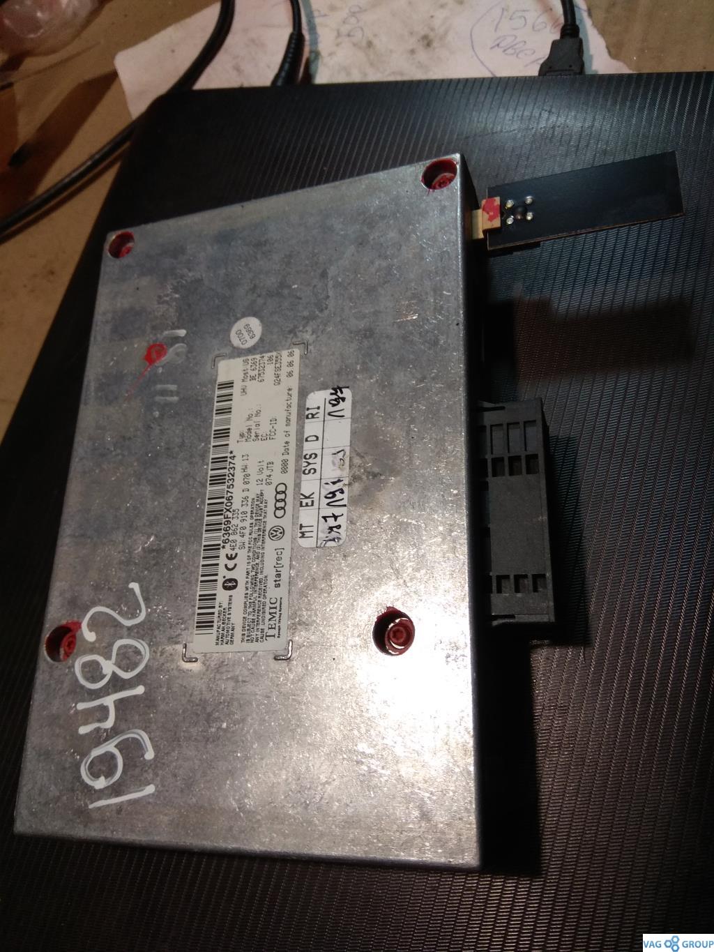 блок Bluetooth Audi Q7 4L 2007, 4.2 л., бензин, внедорожник 5 дв., 4F0910336D, 4F0910336G, 4F0910336H, 4F0910336HX, . - фото №1